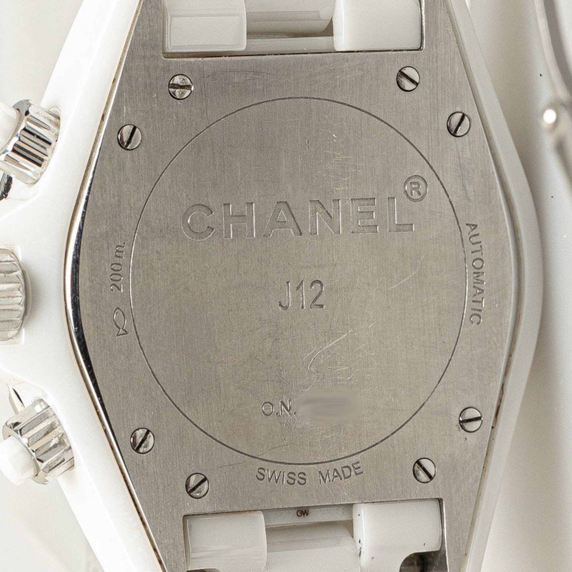 Chanel Watch H2009 J12 Automatic White Dial Ceramic Stainless Steel Women's CHANEL