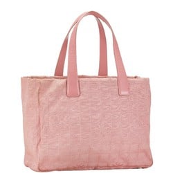 Chanel New Travel Line Tote MM Bag Handbag Pink Nylon Leather Women's CHANEL