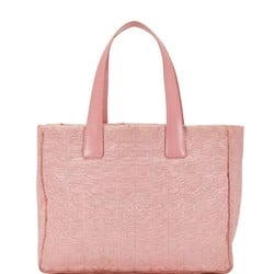 Chanel New Travel Line Tote MM Bag Handbag Pink Nylon Leather Women's CHANEL