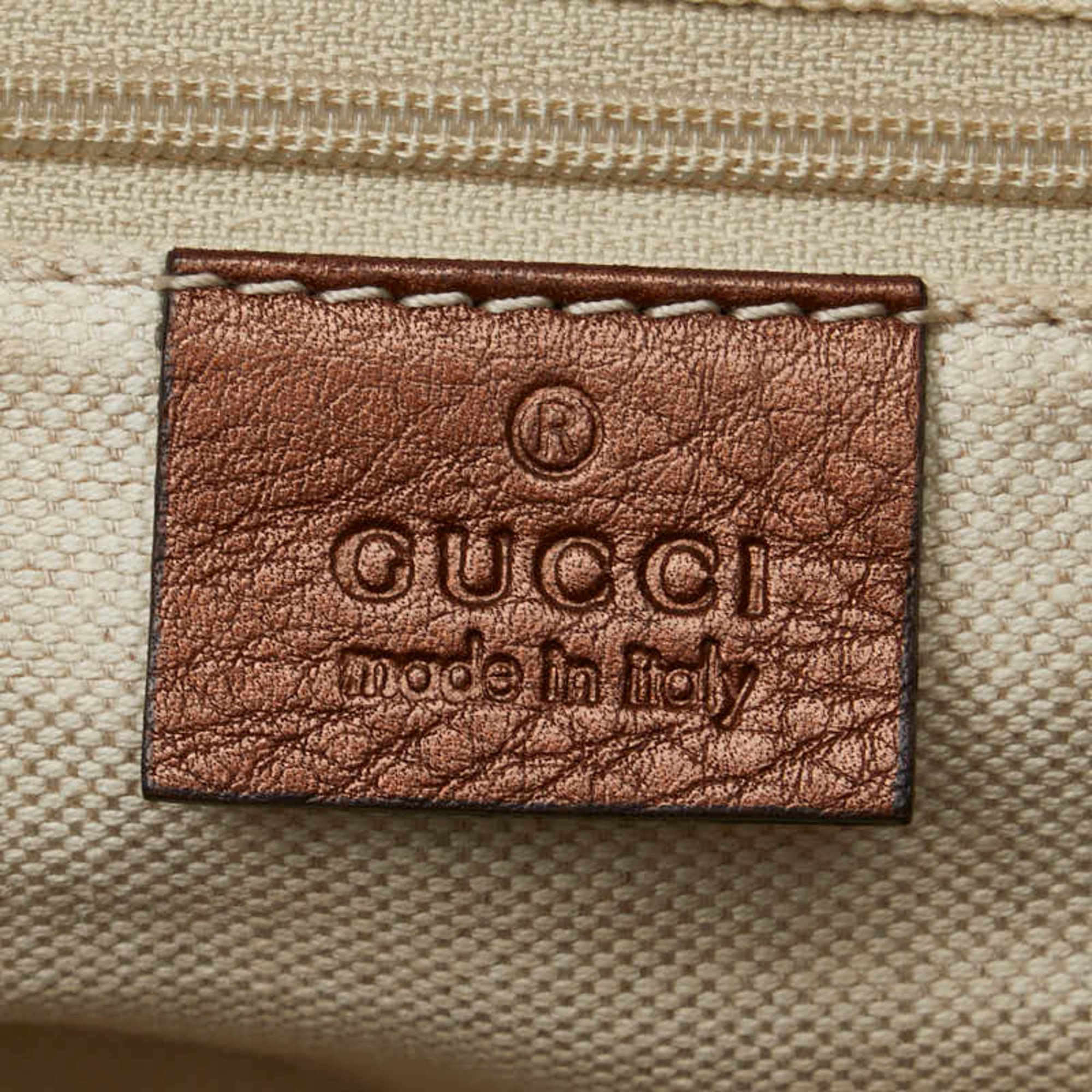 Gucci Diamante Sukey Handbag Shoulder Bag 247902 Beige Pink Canvas Leather Women's GUCCI