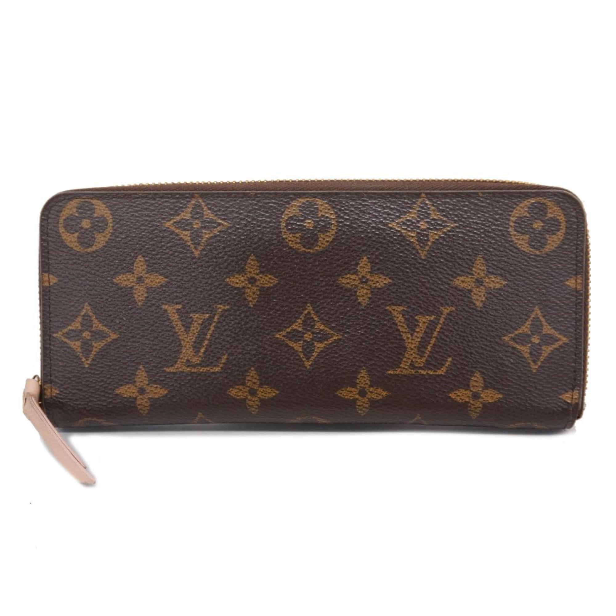 Louis Vuitton Long Wallet Monogram Portefeuille Clemence M61298 Rose Ballerine Ladies