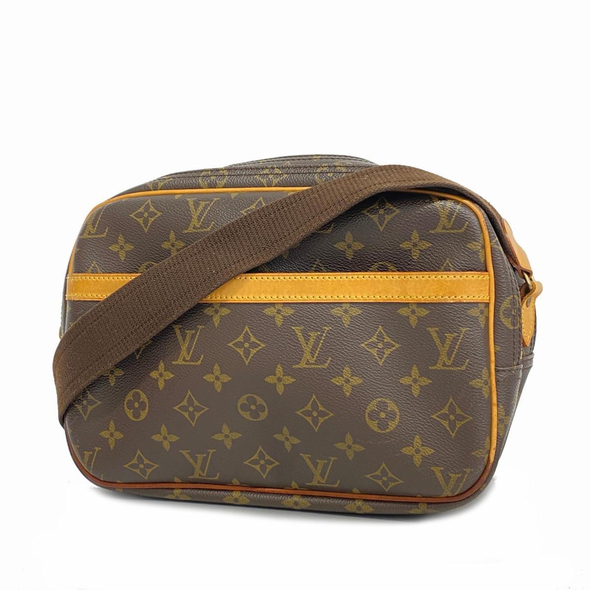 Louis Vuitton Shoulder Bag Monogram Reporter PM M45254 Brown Ladies