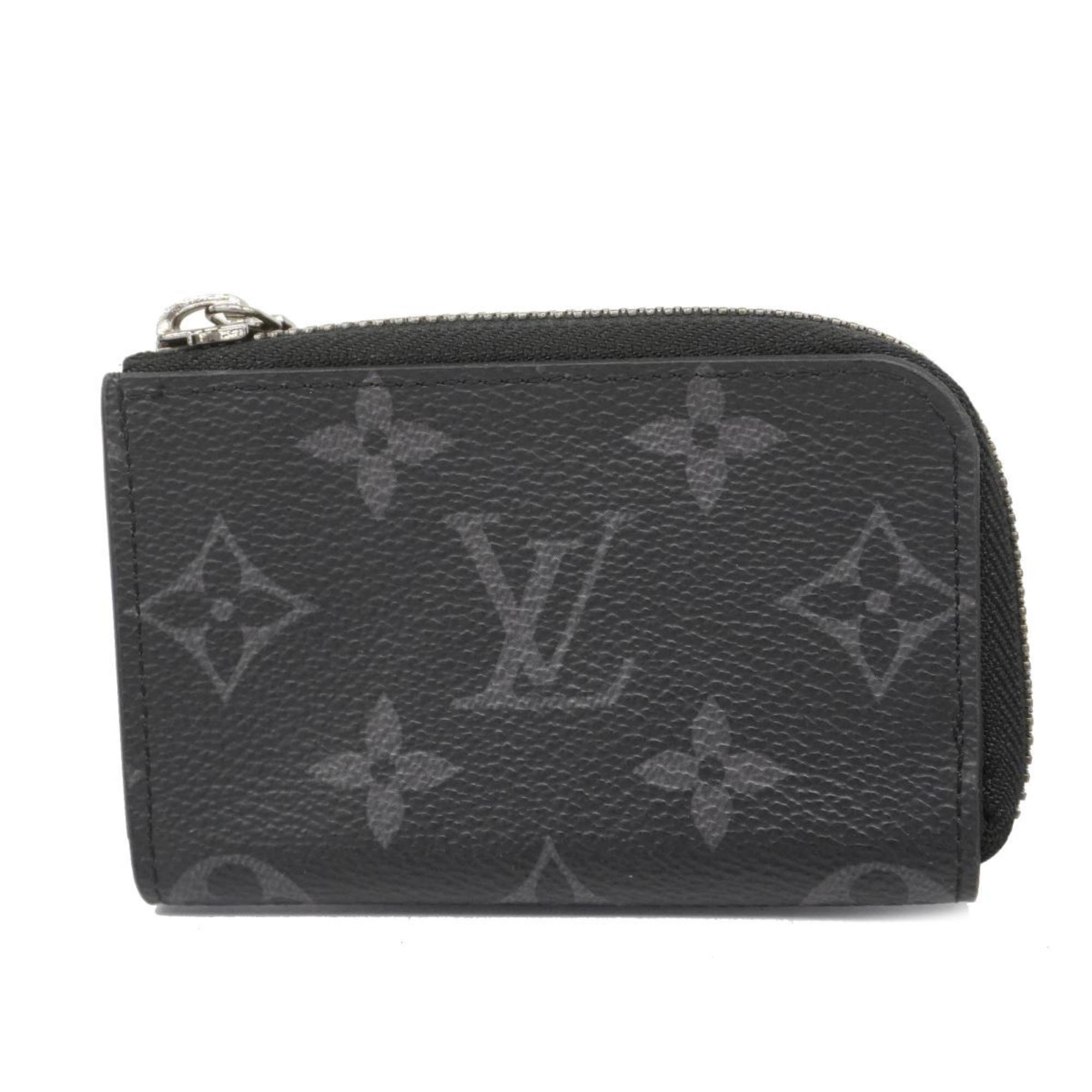 Louis Vuitton Wallet/Coin Case Monogram Eclipse Portemonnay Jour M63536 Black Men's