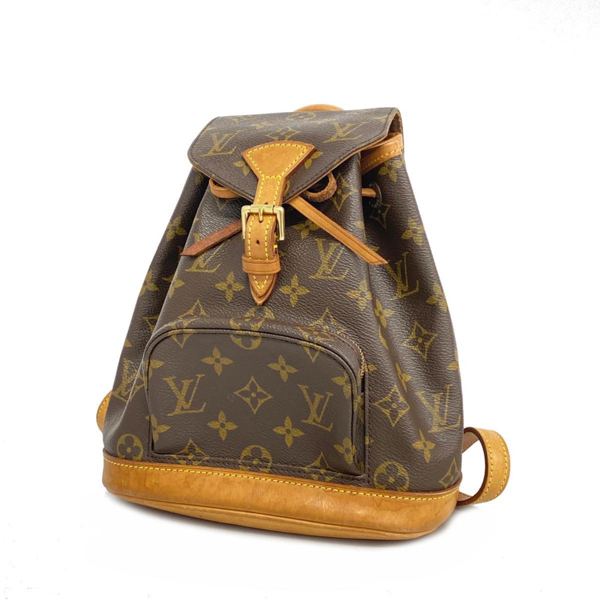 Louis Vuitton Backpack Monogram Montsouris M51137 Brown Women's