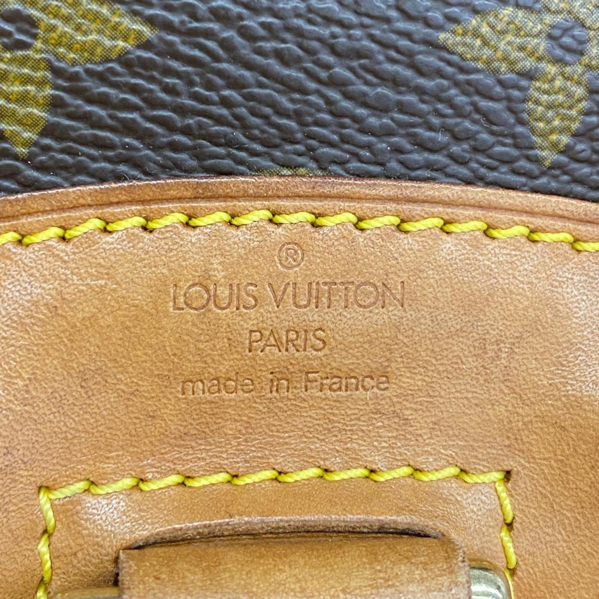 Louis Vuitton Backpack Monogram Montsouris M51137 Brown Women's