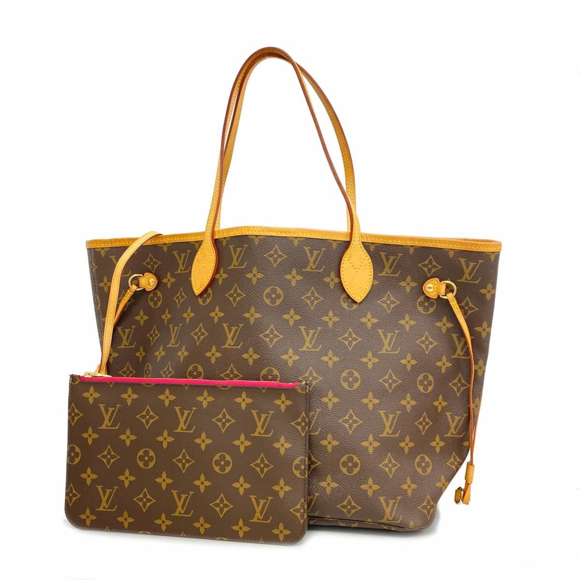 Louis Vuitton Tote Bag Monogram Neverfull MM M41178 Brown Pivoine Ladies