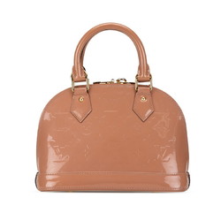 Louis Vuitton Monogram Vernis Alma BB Handbag Shoulder Bag M91585 Rose Velours Patent Leather Women's LOUIS VUITTON