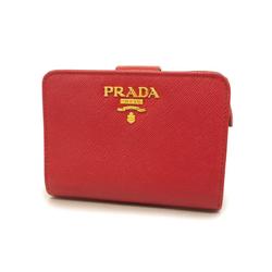 Prada wallet saffiano leather red ladies