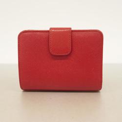 Prada wallet saffiano leather red ladies