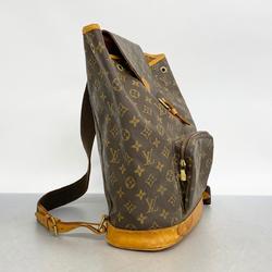 Louis Vuitton Backpack Monogram Montsouris GM M51135 Brown Women's