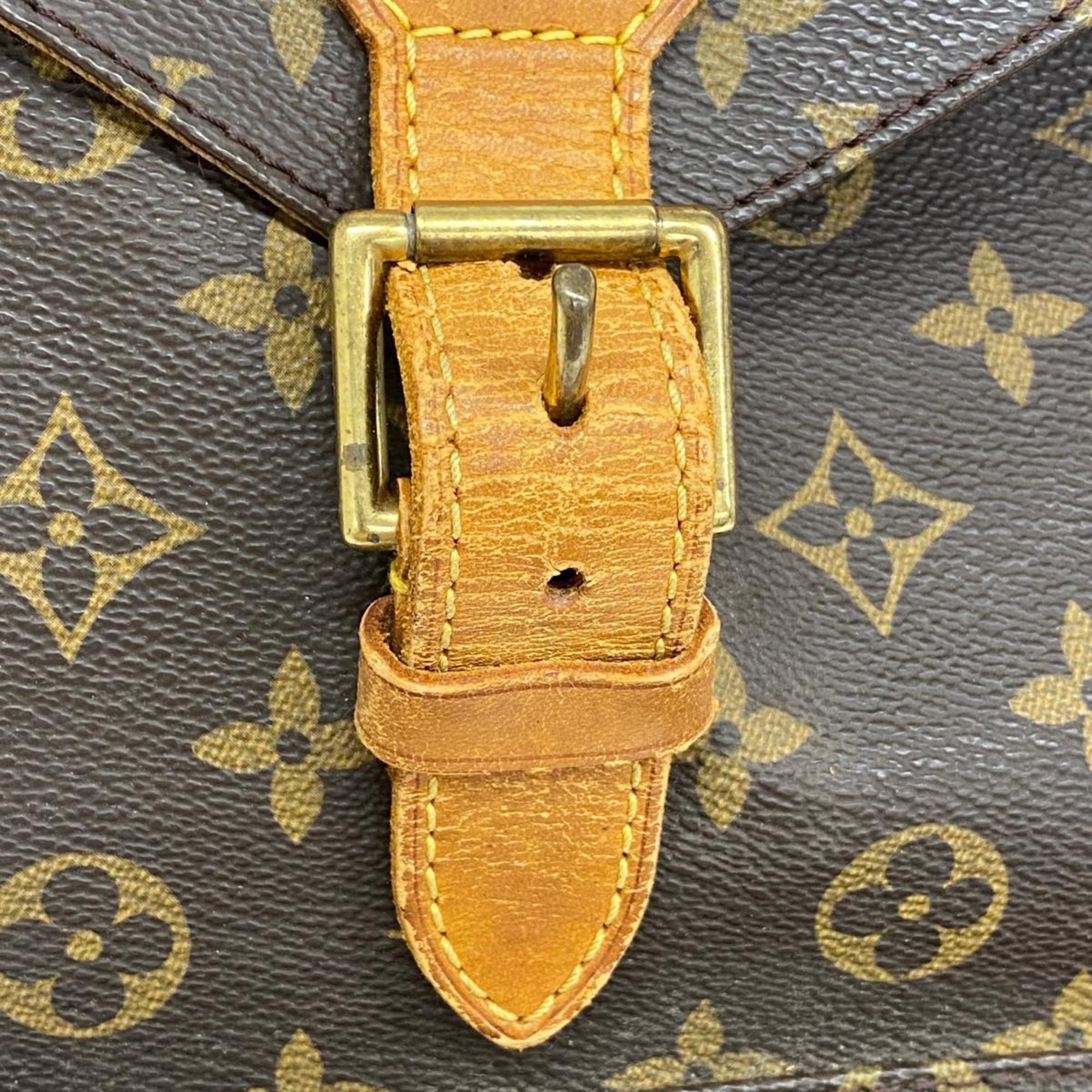 Louis Vuitton Backpack Monogram Montsouris GM M51135 Brown Women's