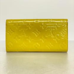 Louis Vuitton Long Wallet Vernis Portefeuille Sarah M91523 Vert Ampletion Ladies