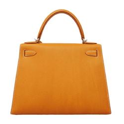 Hermes handbag Kelly 28 D stamp Vache Liegée Natural Sable Ladies