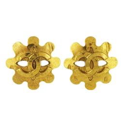 Chanel Earrings Coco Mark GP Plated Gold 94P Women's