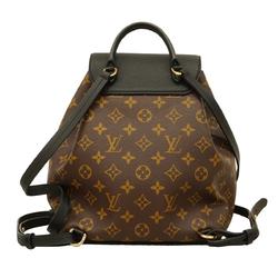 Louis Vuitton Backpack Monogram Montsouris NM PM M45515 Brown Black Women's