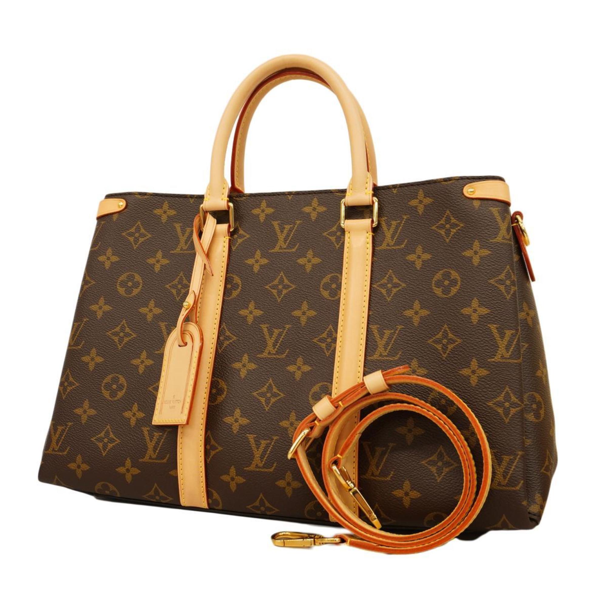 Louis Vuitton Handbag Monogram Soufflot MM M44816 Brown Ladies