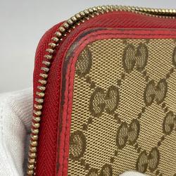 Gucci Long Wallet GG Canvas 363423 Brown Women's