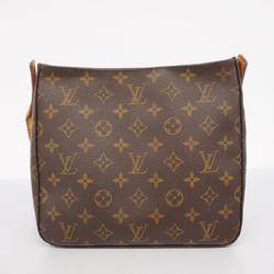 Louis Vuitton Shoulder Bag Monogram Looping MM M51146 Brown Women's