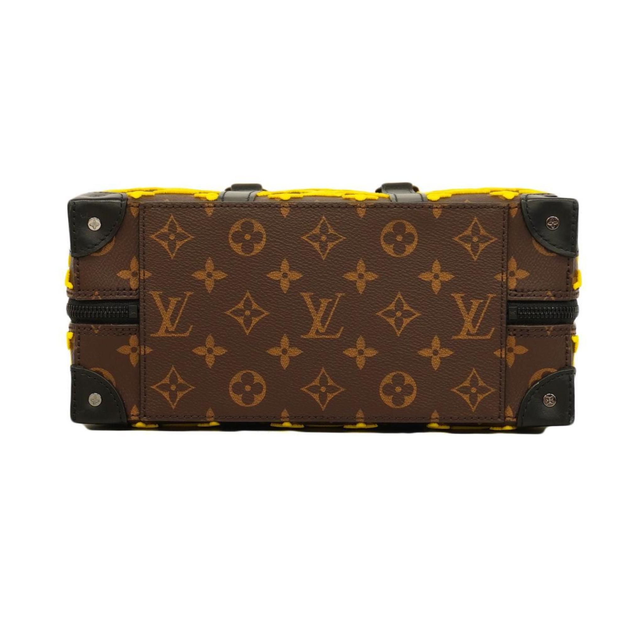 Louis Vuitton Handbag Monogram Tuftage Speedy Soft Trunk M45025 Brown Yellow Ladies