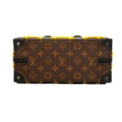 Louis Vuitton Handbag Monogram Tuftage Speedy Soft Trunk M45025 Brown Yellow Ladies