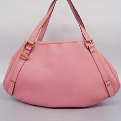 Gucci Tote Bag Abby 147652 Leather Pink Champagne Women's