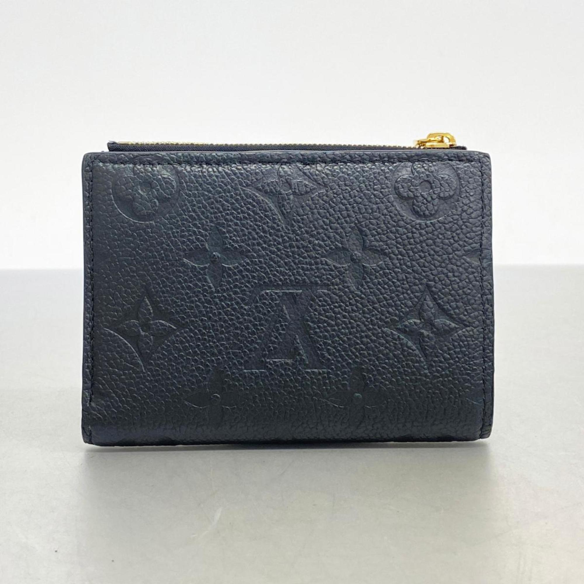 Louis Vuitton Wallet Monogram Empreinte Portefeuille Lisa M83365 Noir Ladies