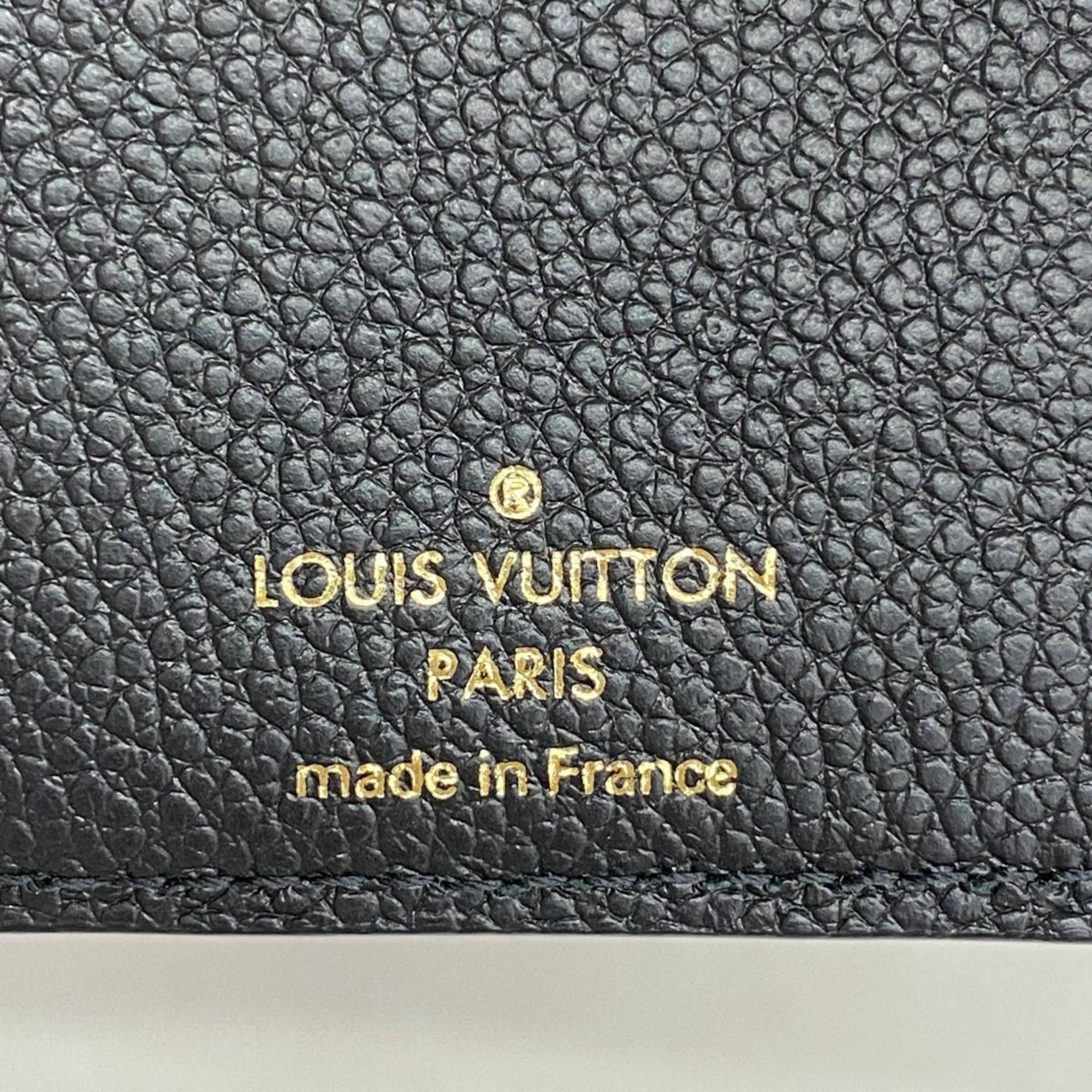 Louis Vuitton Wallet Monogram Empreinte Portefeuille Lisa M83365 Noir Ladies