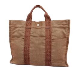 Hermes Tote Bag Air Line MM Canvas Brown Men's Women's