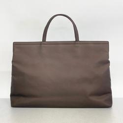 Salvatore Ferragamo handbag Gancini nylon brown ladies