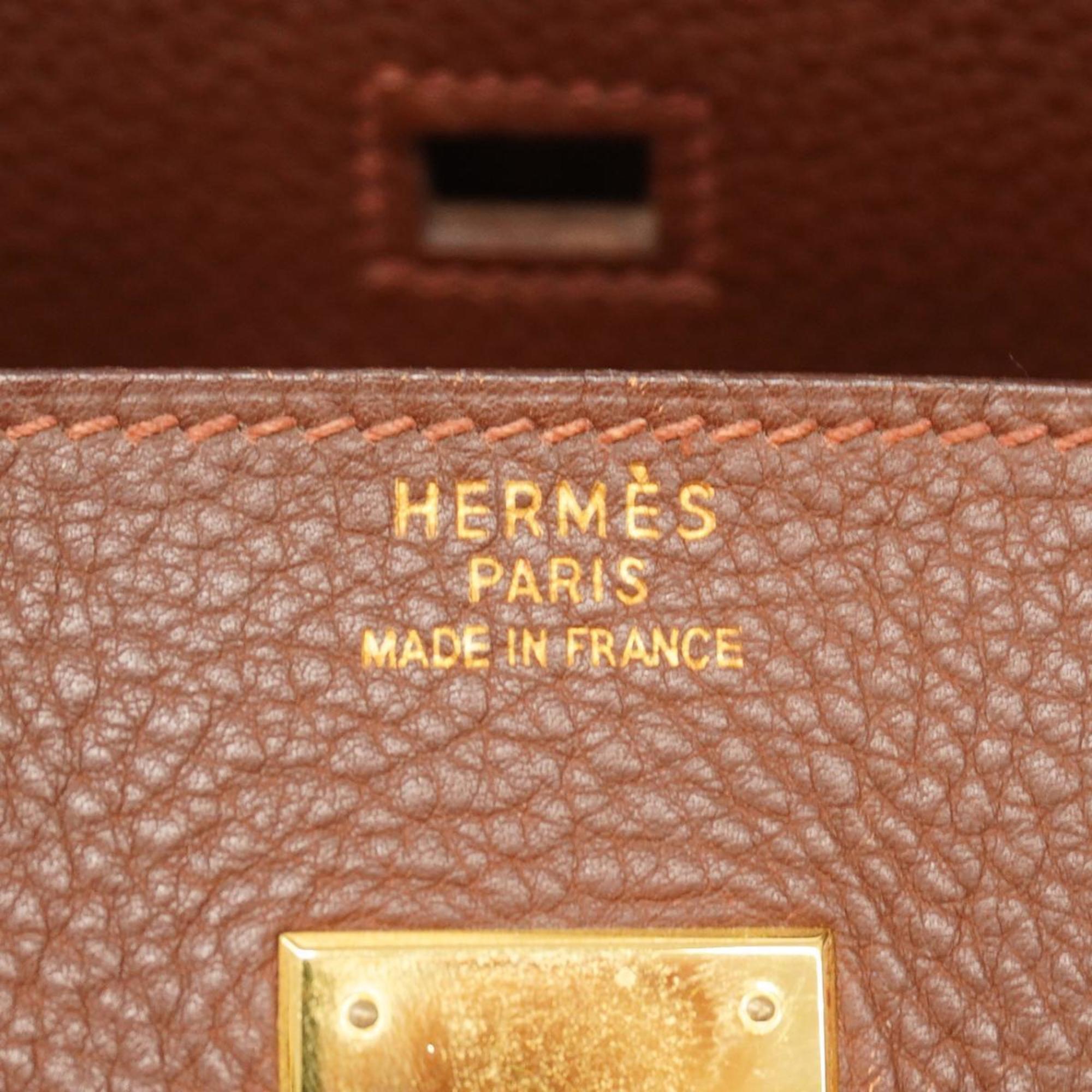 Hermes handbag Birkin 40 □C stamp Ardennes Rouge H Men's