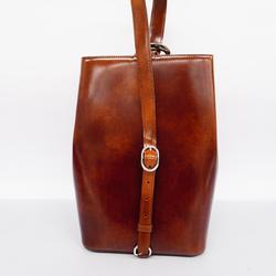 Cartier shoulder bag Panther leather brown ladies