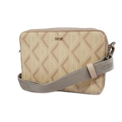 Christian Dior Shoulder Bag CD Diamond Beige Women's