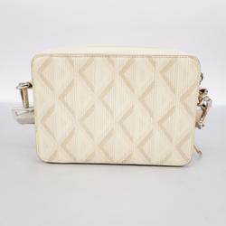 Christian Dior Shoulder Bag CD Diamond Beige Women's