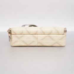 Christian Dior Shoulder Bag CD Diamond Beige Women's