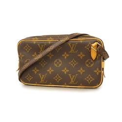 Louis Vuitton Shoulder Bag Monogram Pochette Marly Bandouliere M51828 Brown Women's