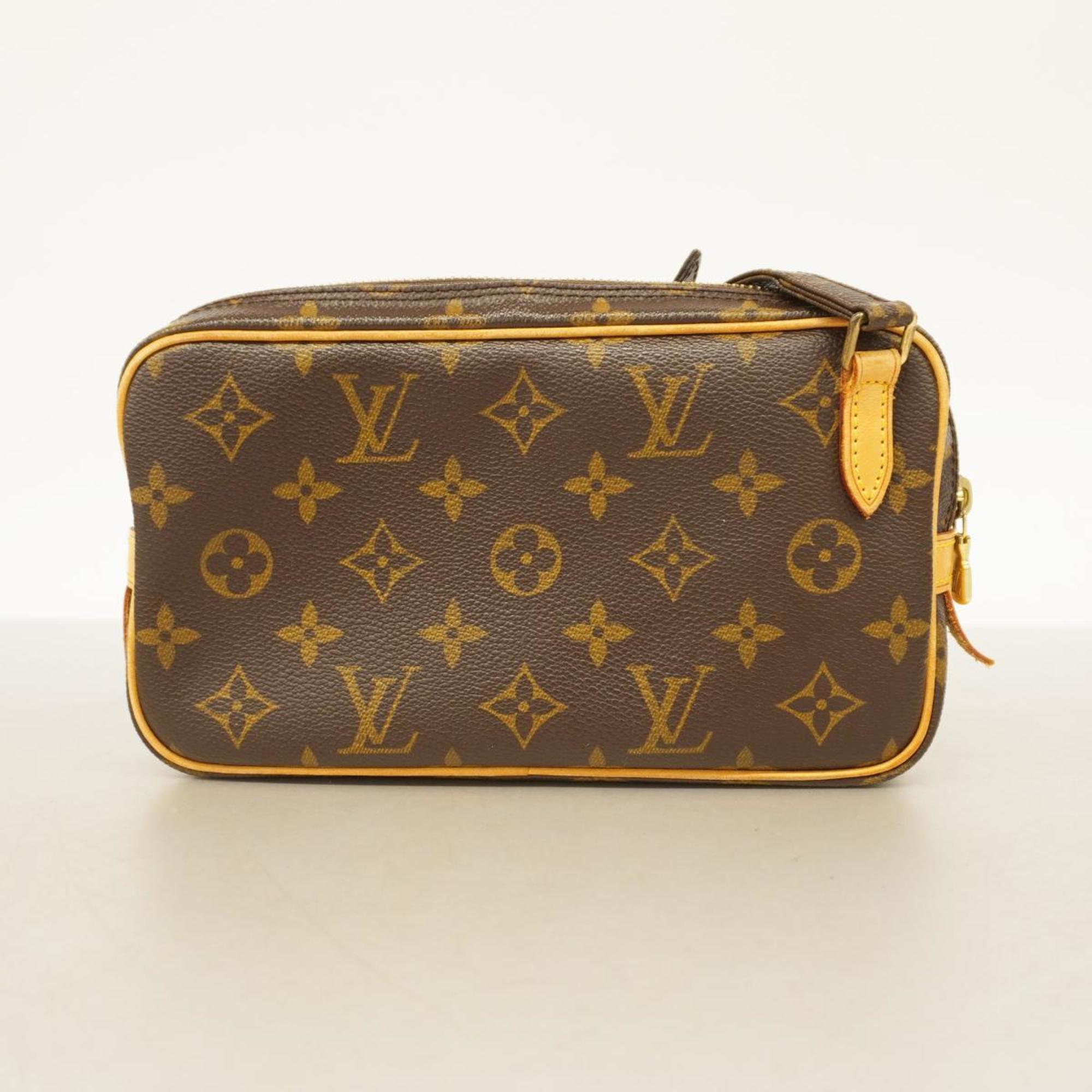 Louis Vuitton Shoulder Bag Monogram Pochette Marly Bandouliere M51828 Brown Women's