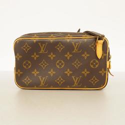 Louis Vuitton Shoulder Bag Monogram Pochette Marly Bandouliere M51828 Brown Women's