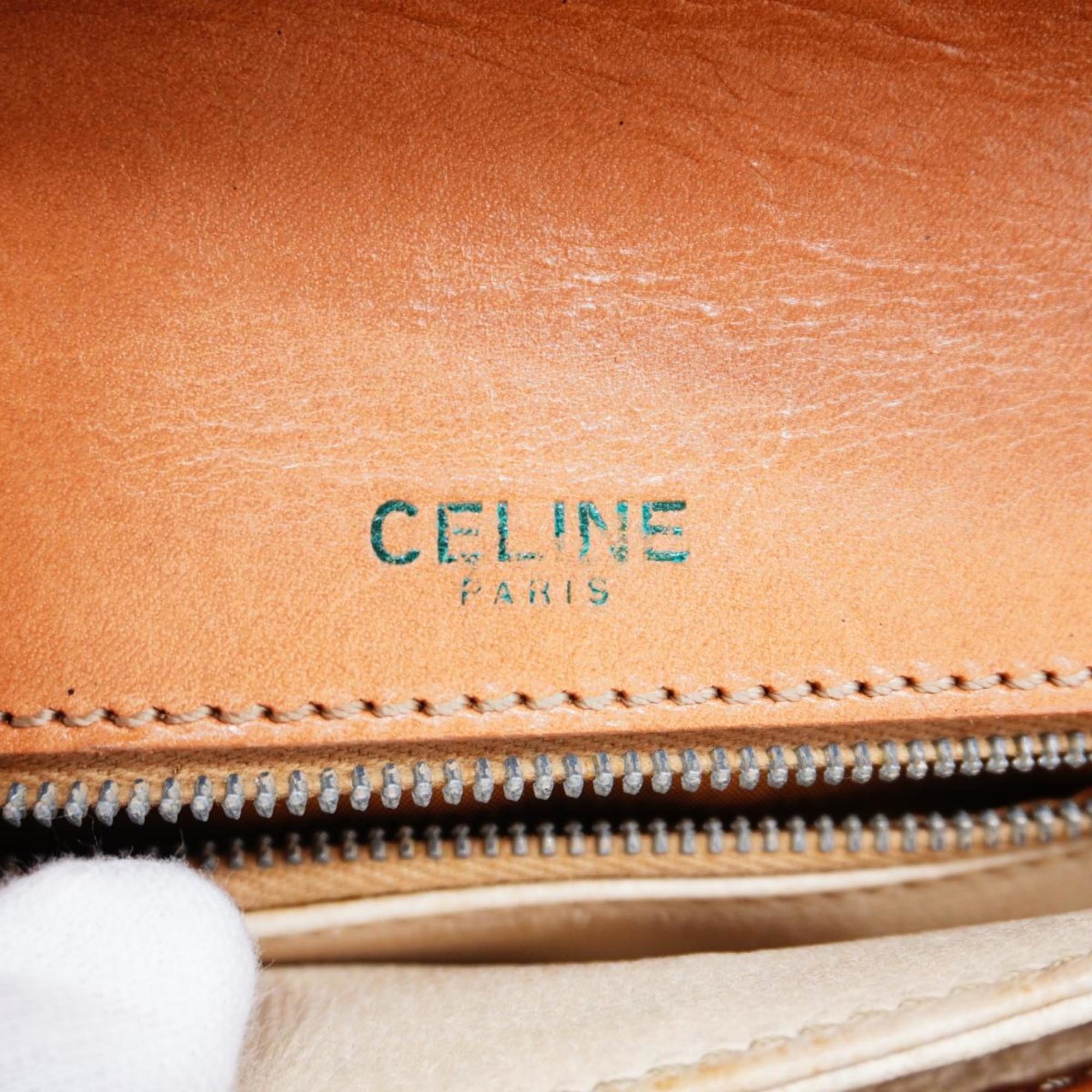 Celine Shoulder Bag Macadam Brown Women's