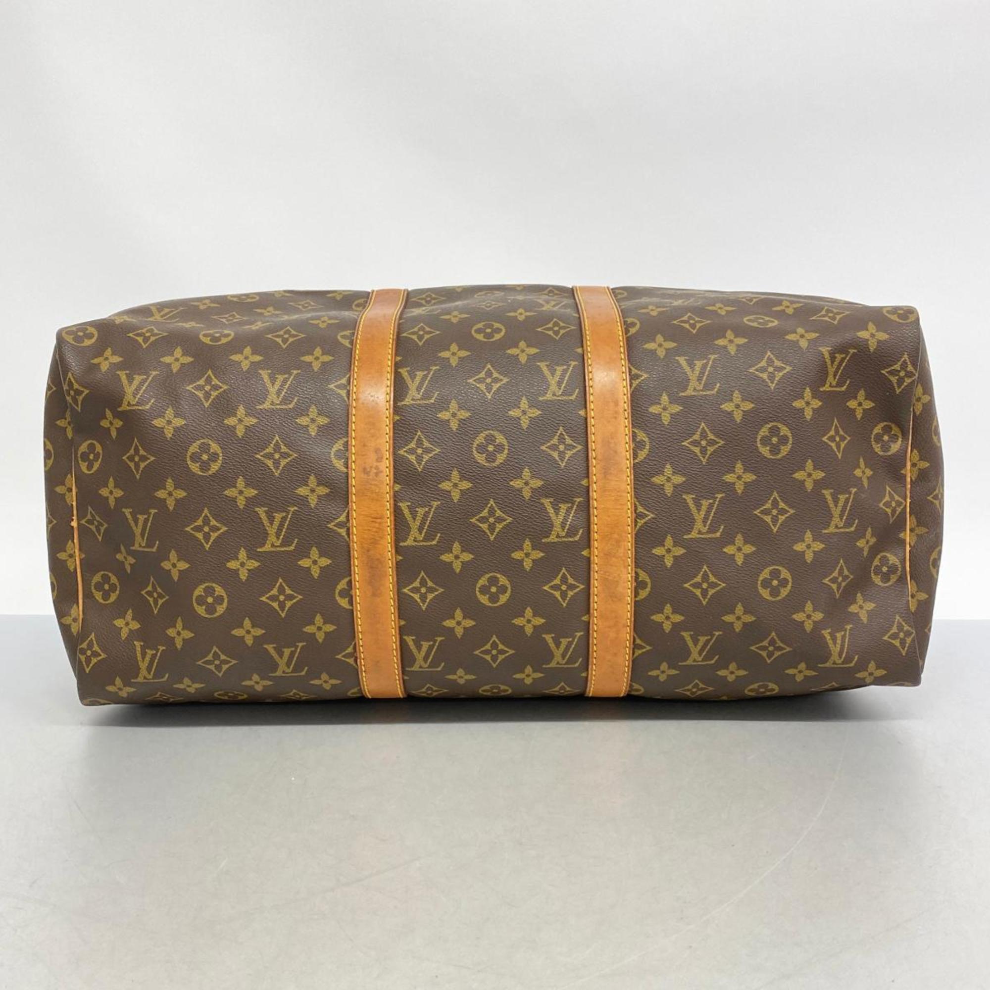 Louis Vuitton Boston Bag Monogram Keepall 50 M41426 Brown Men's Women's