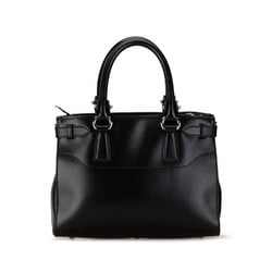 Salvatore Ferragamo Gancini Handbag Shoulder Bag Black Leather Women's