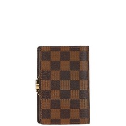 Louis Vuitton Damier Ebene Portefeuille Viennois Bi-fold Wallet N61664 Brown PVC Women's LOUIS VUITTON