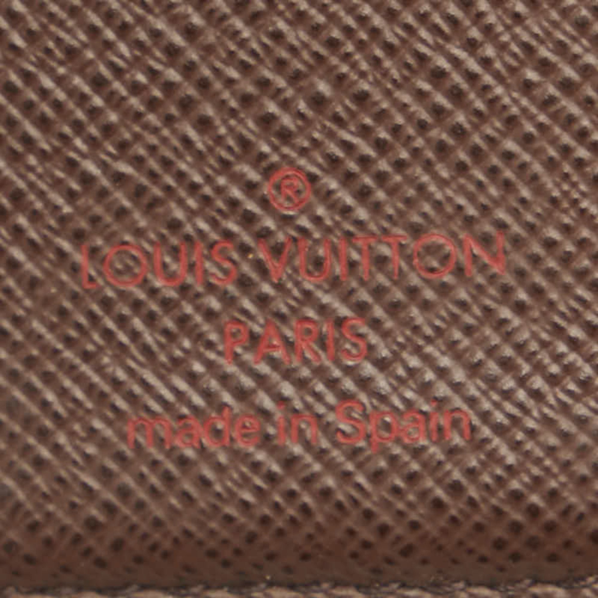 Louis Vuitton Damier Ebene Portefeuille Viennois Bi-fold Wallet N61664 Brown PVC Women's LOUIS VUITTON