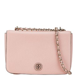 Tory Burch Chain Shoulder Bag Pink Leather Women's