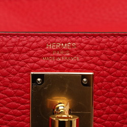 Hermes Kelly 28 Handbag Shoulder Bag Rose Texas Taurillon Clemence Women's HERMES