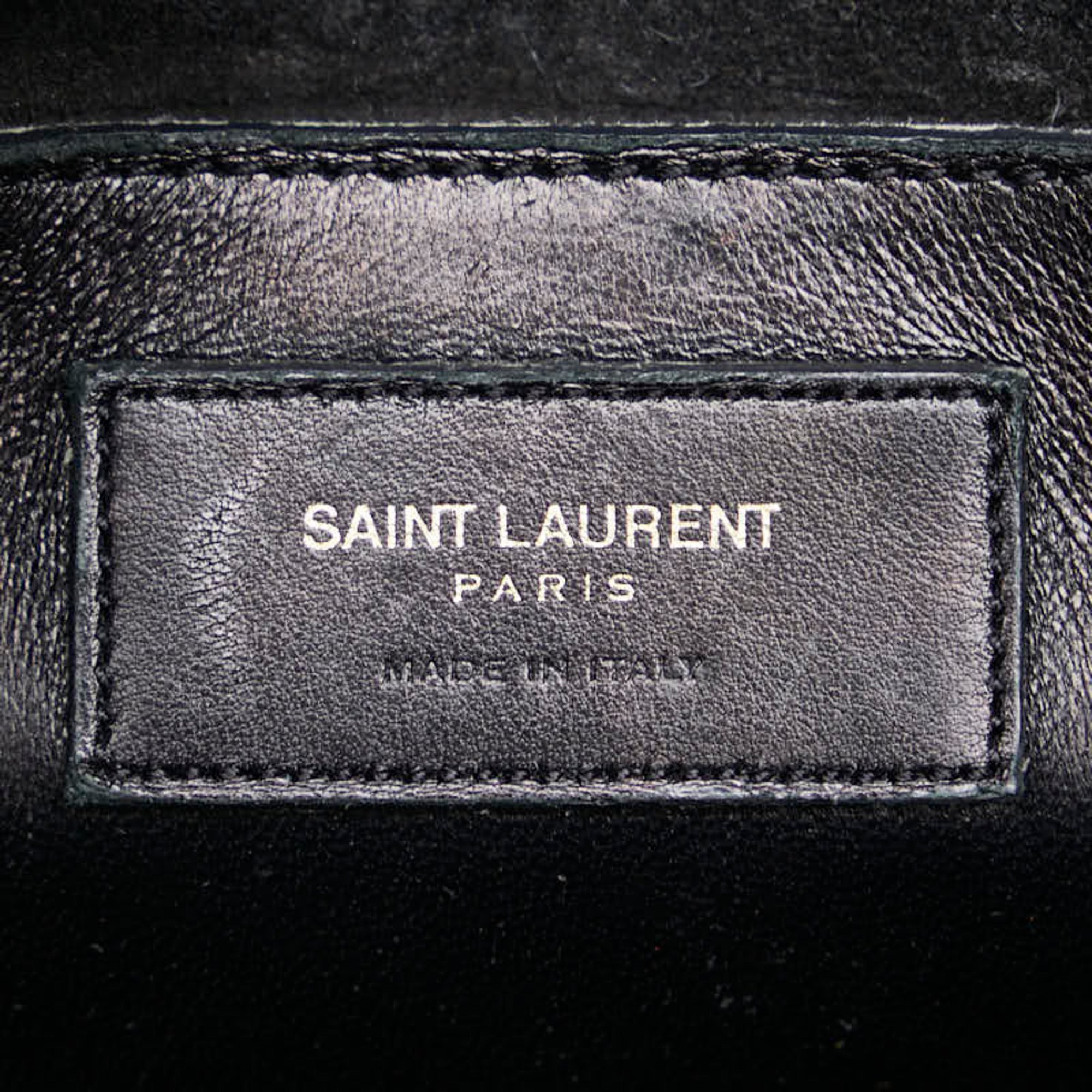 Saint Laurent Cherry Baby Duffle Handbag Shoulder Bag 330958 Black Leather Women's SAINT LAURENT