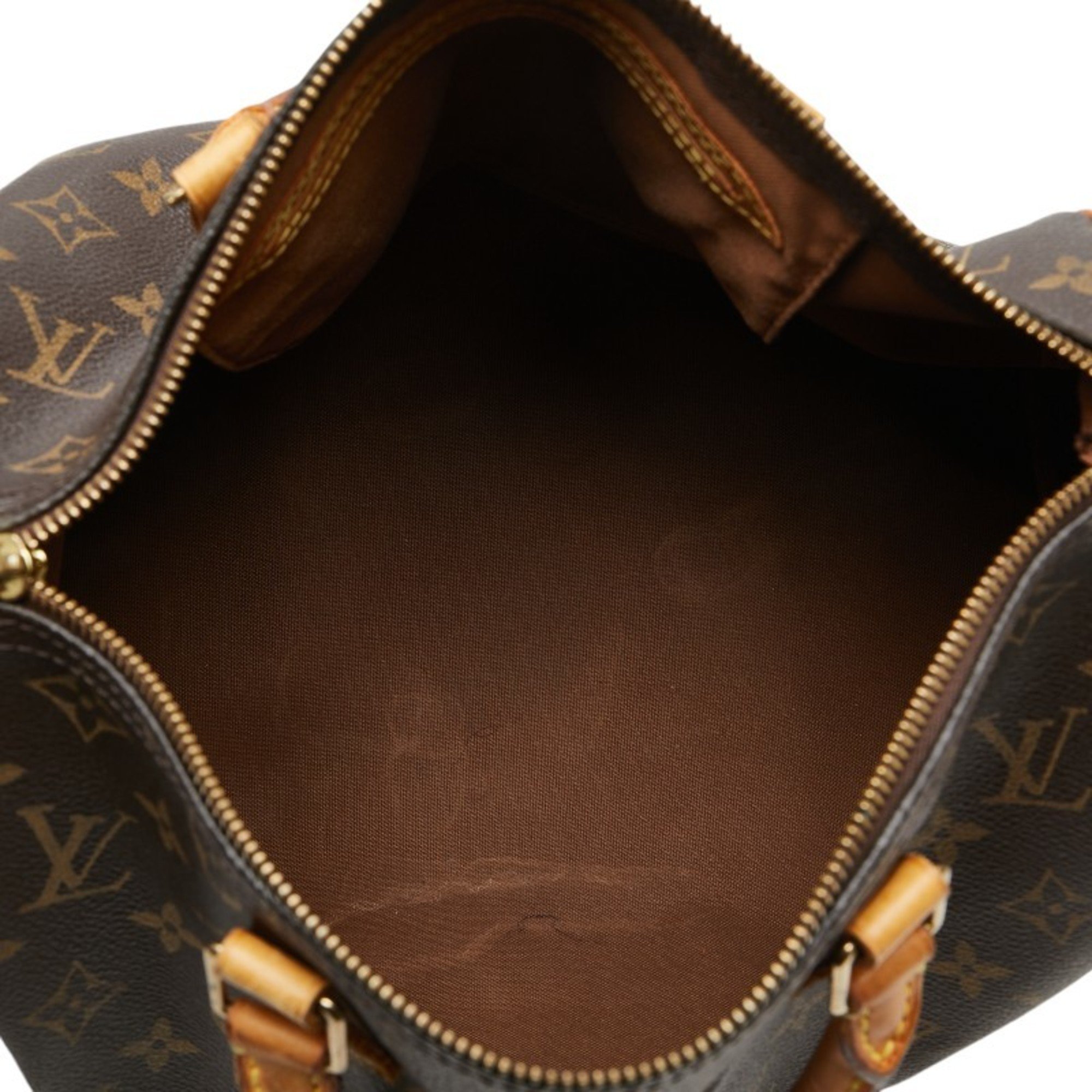 Louis Vuitton Monogram Speedy 30 Handbag Boston Bag M41526 Brown PVC Leather Women's LOUIS VUITTON