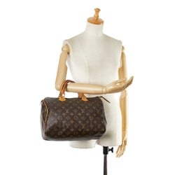 Louis Vuitton Monogram Speedy 30 Handbag Boston Bag M41526 Brown PVC Leather Women's LOUIS VUITTON