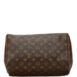 Louis Vuitton Monogram Speedy 30 Handbag Boston Bag M41526 Brown PVC Leather Women's LOUIS VUITTON