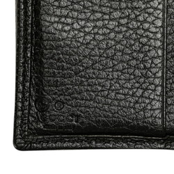 Gucci GG Nylon Bi-fold Wallet 150413 Black Leather Women's GUCCI