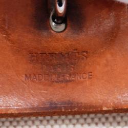 Hermes Backpack Airbag Ad PM □D Engraved Toile H Natural Women's